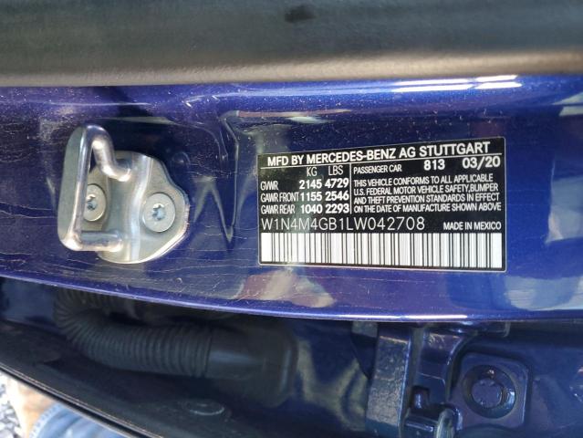 2020 MERCEDES-BENZ GLB 250 W1N4M4GB1LW042708