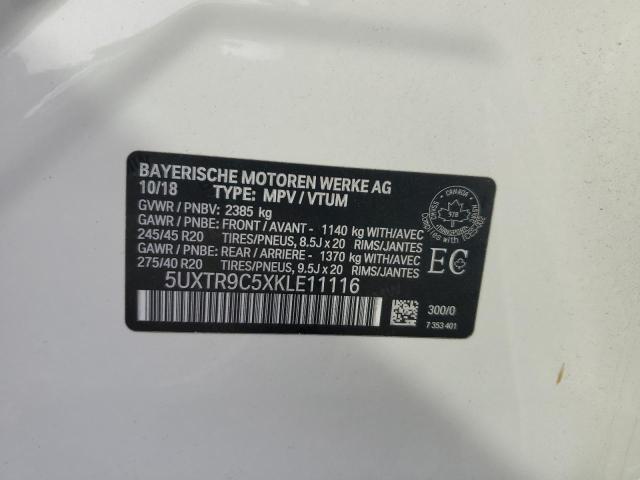 2019 BMW X3 XDRIVE3 5UXTR9C5XKLE11116