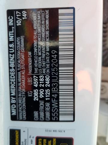 2018 MERCEDES-BENZ C 300 55SWF4JB3JU252049