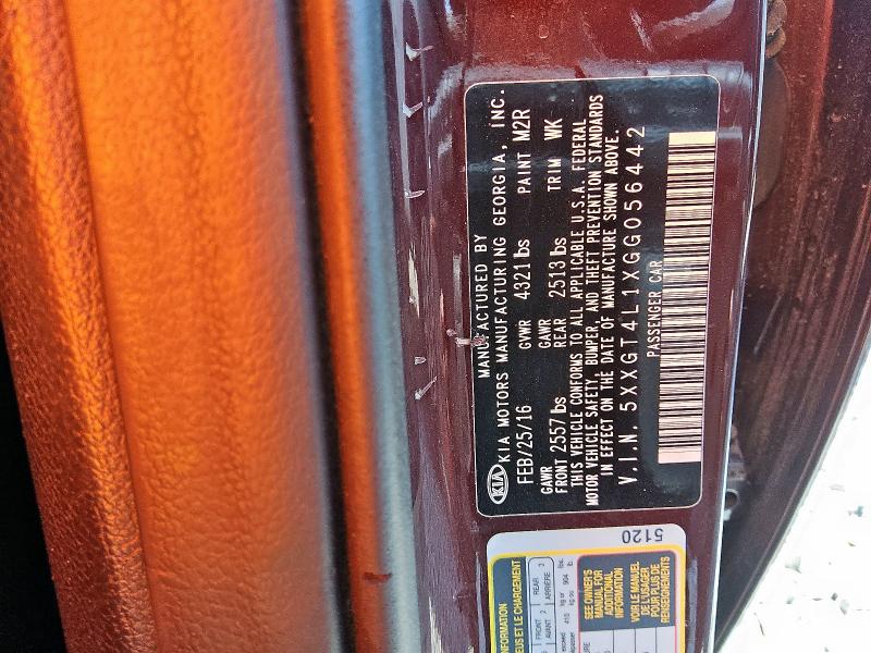 2016 KIA OPTIMA LX 5XXGT4L1XGG056442