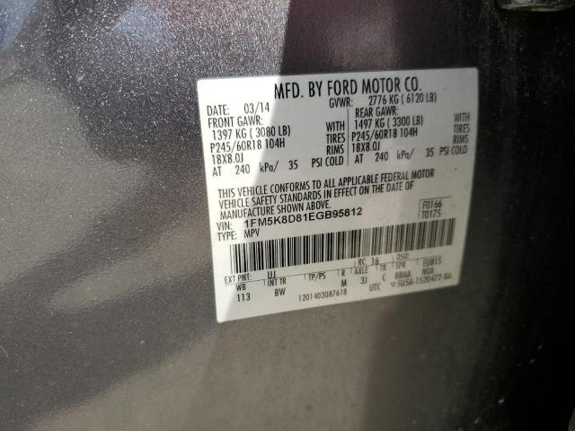 2014 FORD EXPLORER X - 1FM5K8D81EGB95812