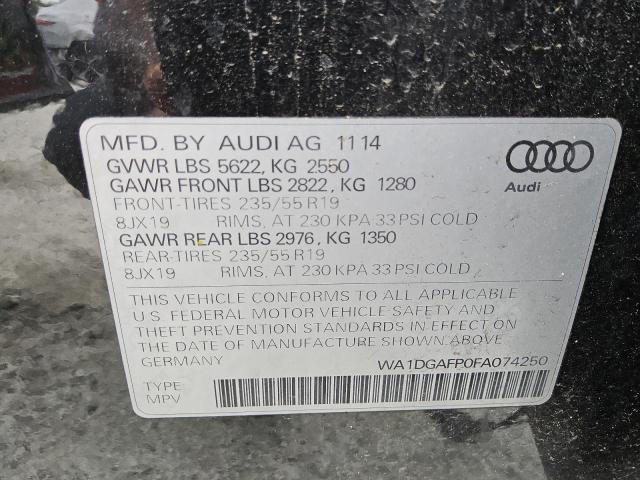 2015 AUDI Q5 PREMIUM WA1DGAFP0FA074250