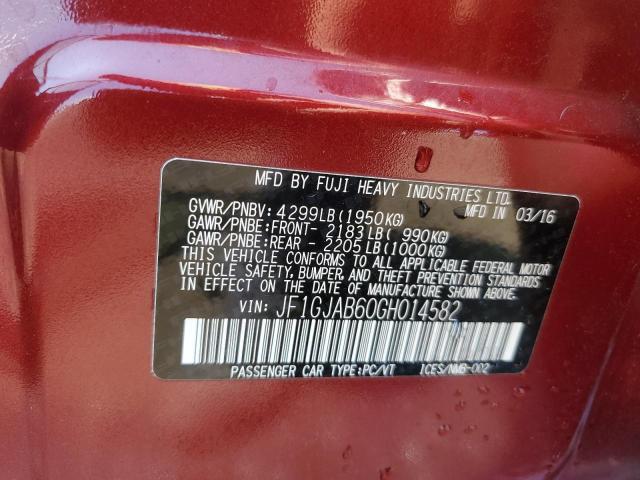 2016 SUBARU IMPREZA PR JF1GJAB60GH014582