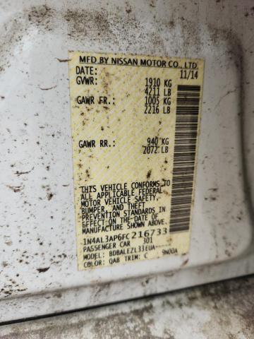 2015 NISSAN ALTIMA 2.5 - 1N4AL3AP6FC216733