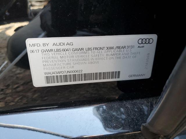 2018 AUDI A8 L QUATT WAU43AFD7JN000622