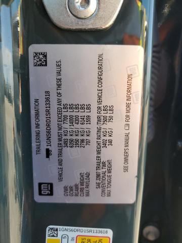 2025 CHEVROLET SUBURBAN K - 1GNS6DRD1SR133618