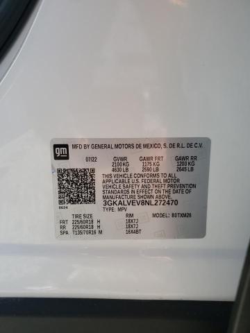 2022 GMC TERRAIN SLT 3GKALVEV8NL272470