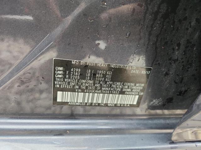 2017 SUBARU IMPREZA SP 4S3GKAM67H3611652