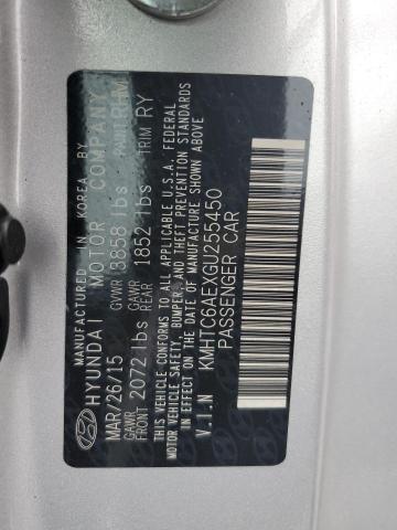 2016 HYUNDAI VELOSTER T KMHTC6AEXGU255450