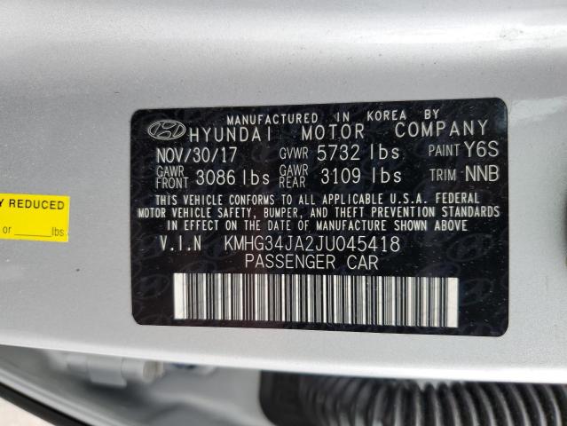 2018 GENESIS G90 PREMIU KMHG34JA2JU045418