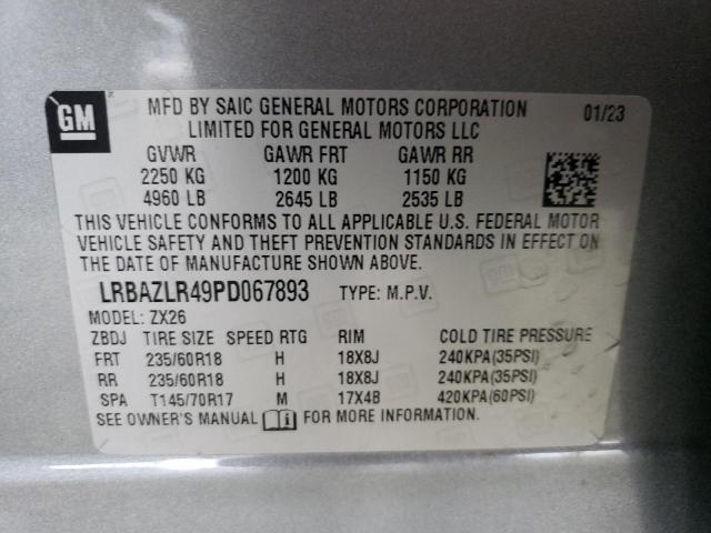 2023 BUICK ENVISION P LRBAZLR49PD067893