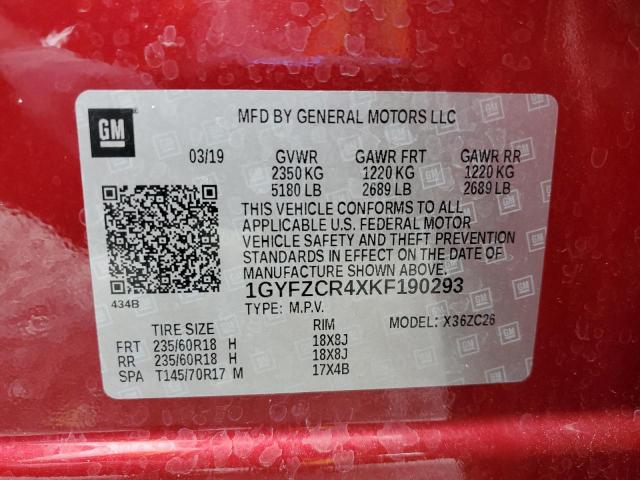 2019 CADILLAC XT4 PREMIU 1GYFZCR4XKF190293