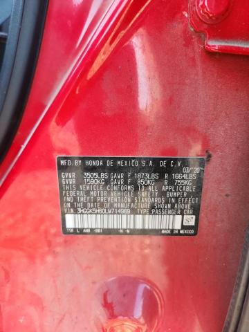 2020 HONDA FIT SPORT 3HGGK5H60LM714969
