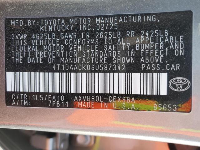 2025 TOYOTA CAMRY XSE - 4T1DAACK0SU587342