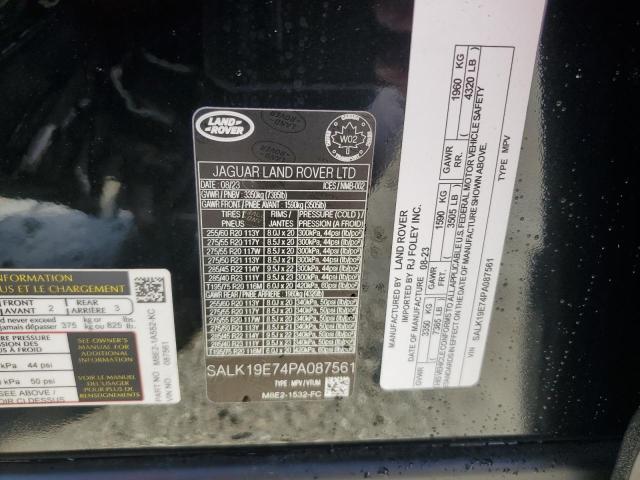 2023 LAND ROVER RANGE ROVE #3278873026