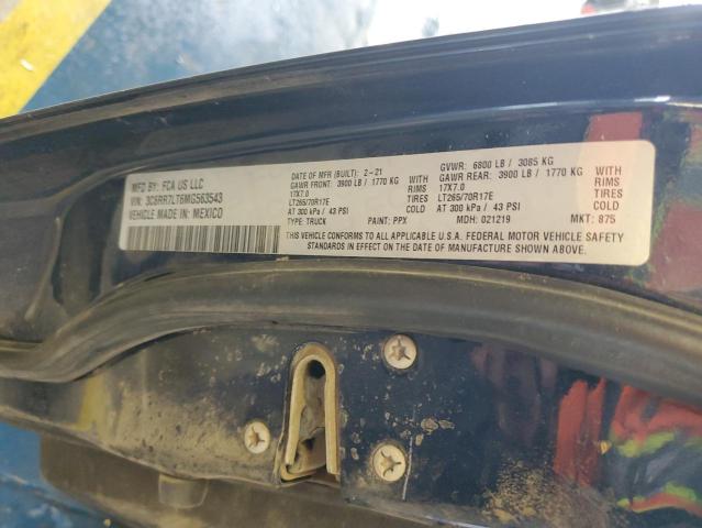 2021 RAM 1500 CLASSIC SLT 3C6RR7LT6MG563543
