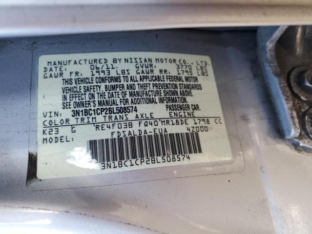 2011 NISSAN VERSA S - 3N1BC1CP2BL508574
