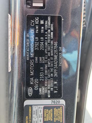 2021 KIA FORTE GT LINE 3KPF34AD9ME287846