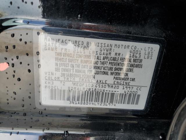 2020 NISSAN SENTRA SR 3N1AB8DV4LY236974