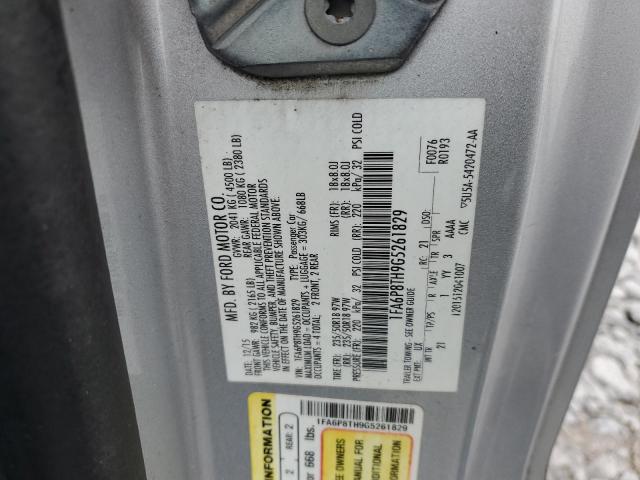 2016 FORD MUSTANG 1FA6P8TH9G5261829