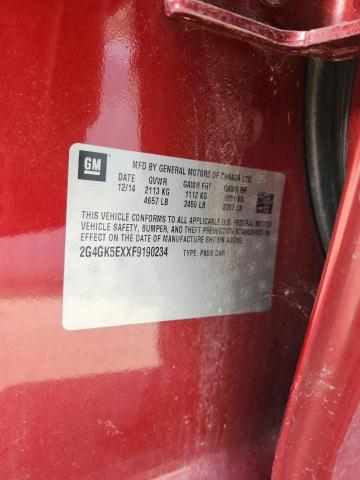 2015 BUICK REGAL 2G4GK5EXXF9190234