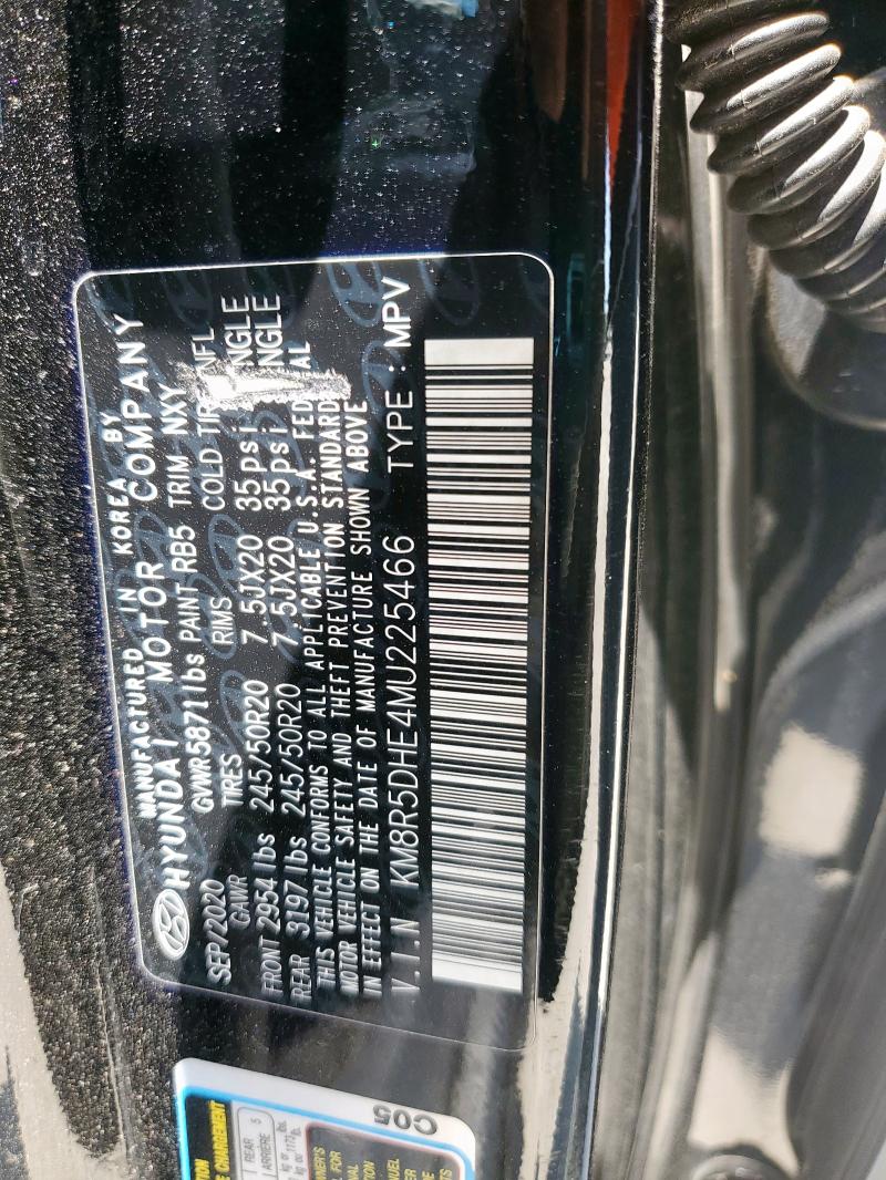 2021 HYUNDAI PALISADE L - KM8R5DHE4MU225466