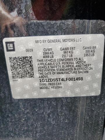 2020 CHEVROLET MALIBU LT 1G1ZD5ST4LF001498