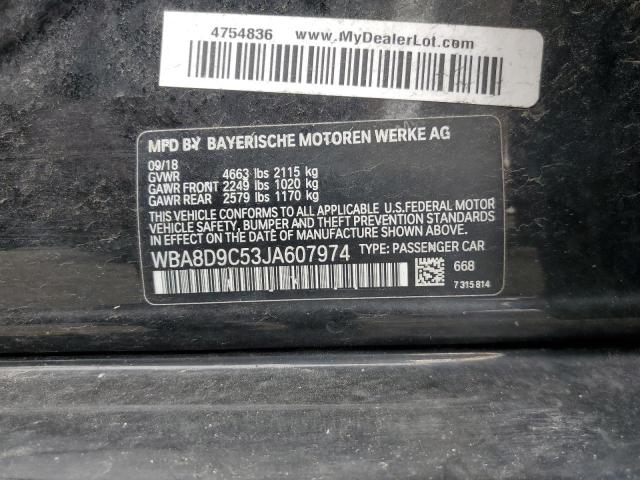 2018 BMW 330 XI WBA8D9C53JA607974