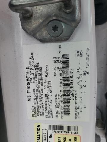 2017 FORD FUSION SE - 3FA6P0PUXHR187358