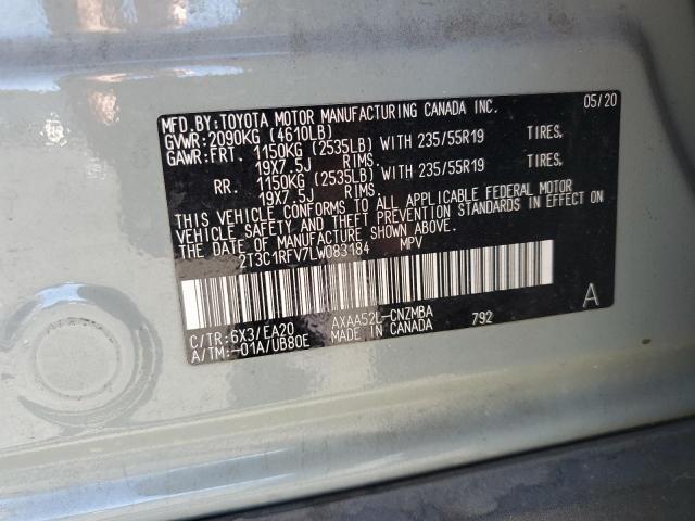 2020 TOYOTA RAV4 XLE P 2T3C1RFV7LW083184