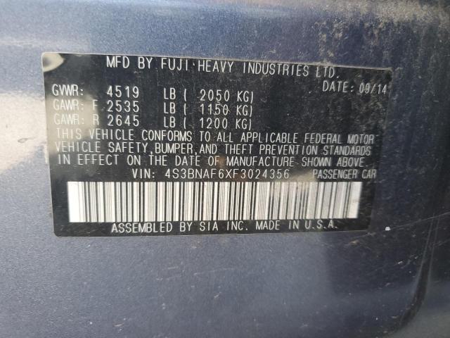 2015 SUBARU LEGACY 2.5 - 4S3BNAF6XF3024356