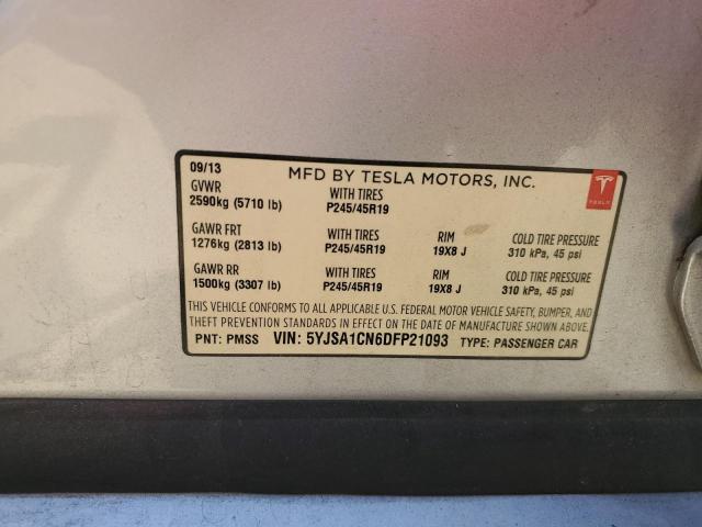 2013 TESLA MODEL S - 5YJSA1CN6DFP21093