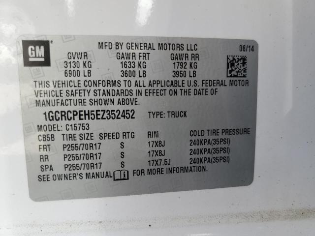 2014 CHEVROLET SILVERADO - 1GCRCPEH5EZ352452