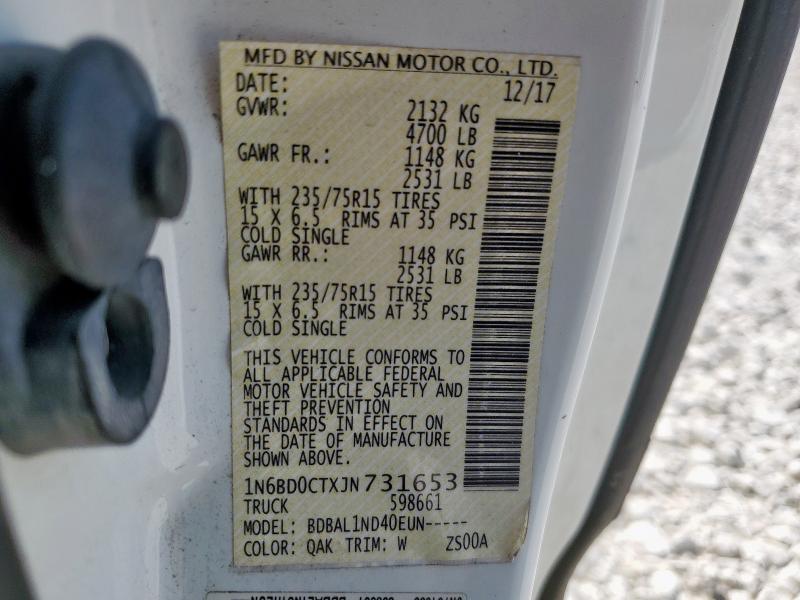 2018 NISSAN FRONTIER S #3296541332