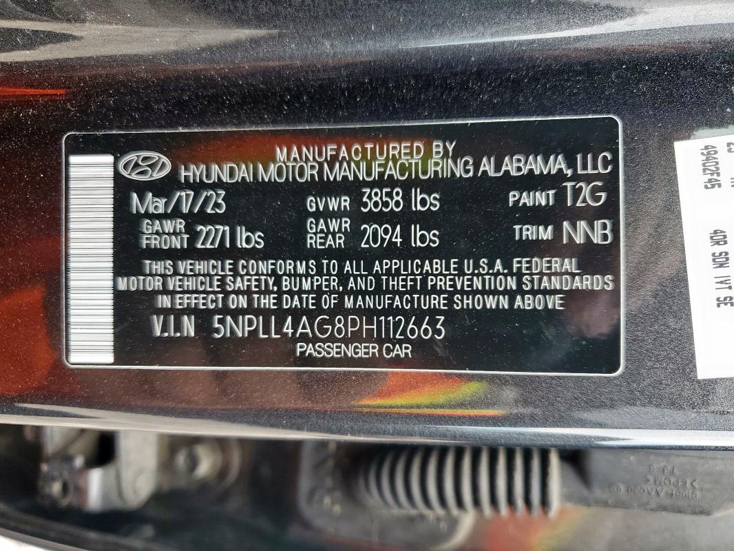 2023 HYUNDAI ELANTRA SE - 5NPLL4AG8PH112663