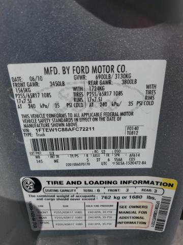 2010 FORD F150 SUPER - 1FTEW1C88AFC72211