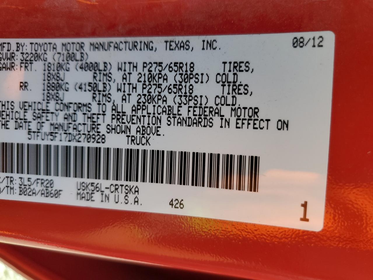 TOYOTA TUNDRA DOUBLE CAB SR5