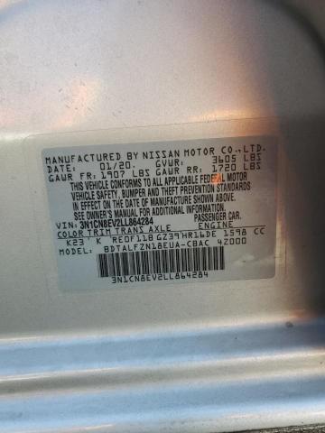2020 NISSAN VERSA SV 3N1CN8EV2LL864284