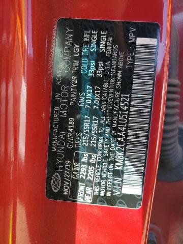 2020 HYUNDAI KONA SEL - KM8K2CAA4LU514521