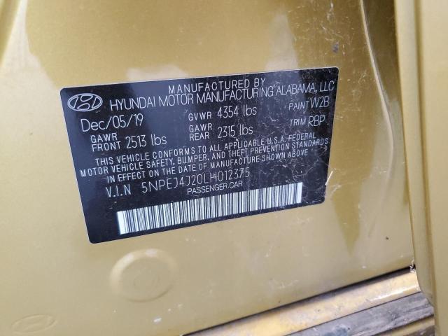 2020 HYUNDAI SONATA SEL #3226205668