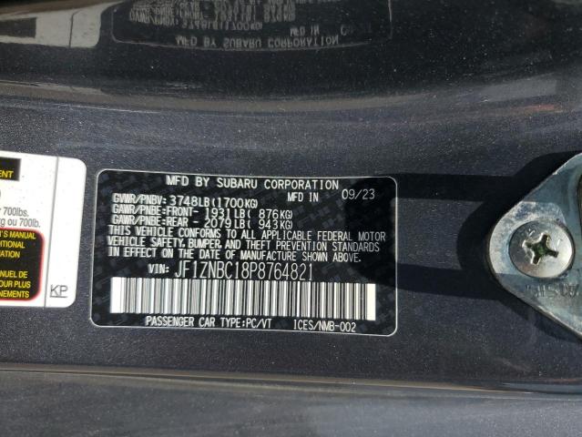 2023 TOYOTA GR 86 JF1ZNBC18P8764821
