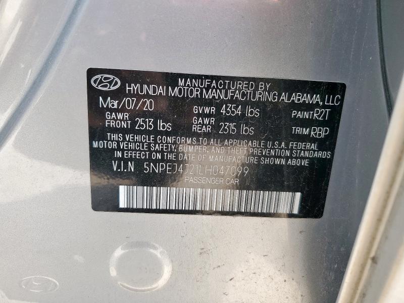 2020 HYUNDAI SONATA SEL - 5NPEJ4J21LH047099