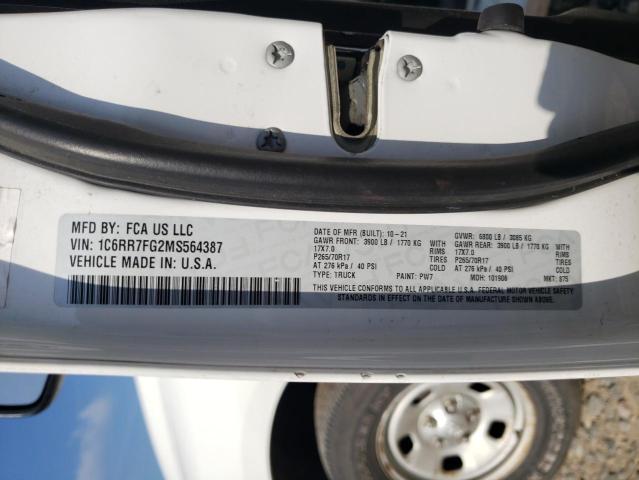 2021 RAM 1500 CLASS 1C6RR7FG2MS564387