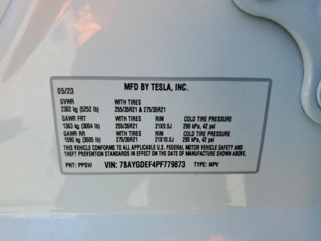 2023 TESLA MODEL Y 7SAYGDEF4PF779873