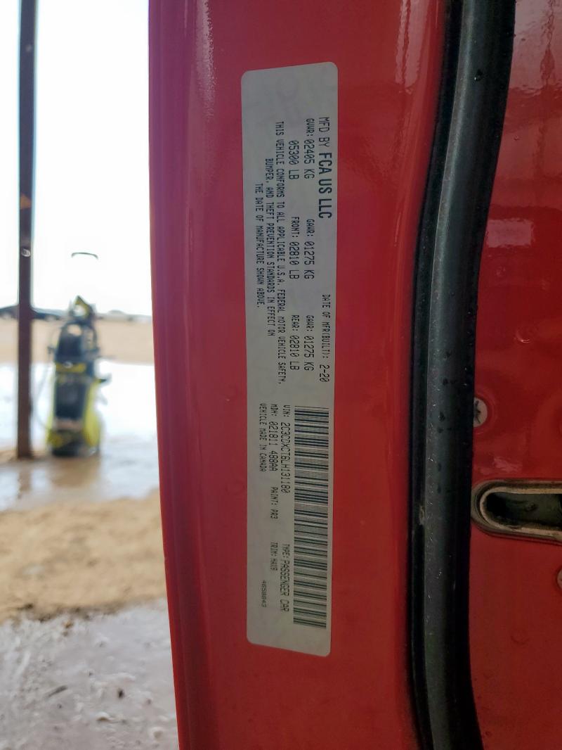 2020 DODGE CHARGER R/T 2C3CDXCT6LH131180
