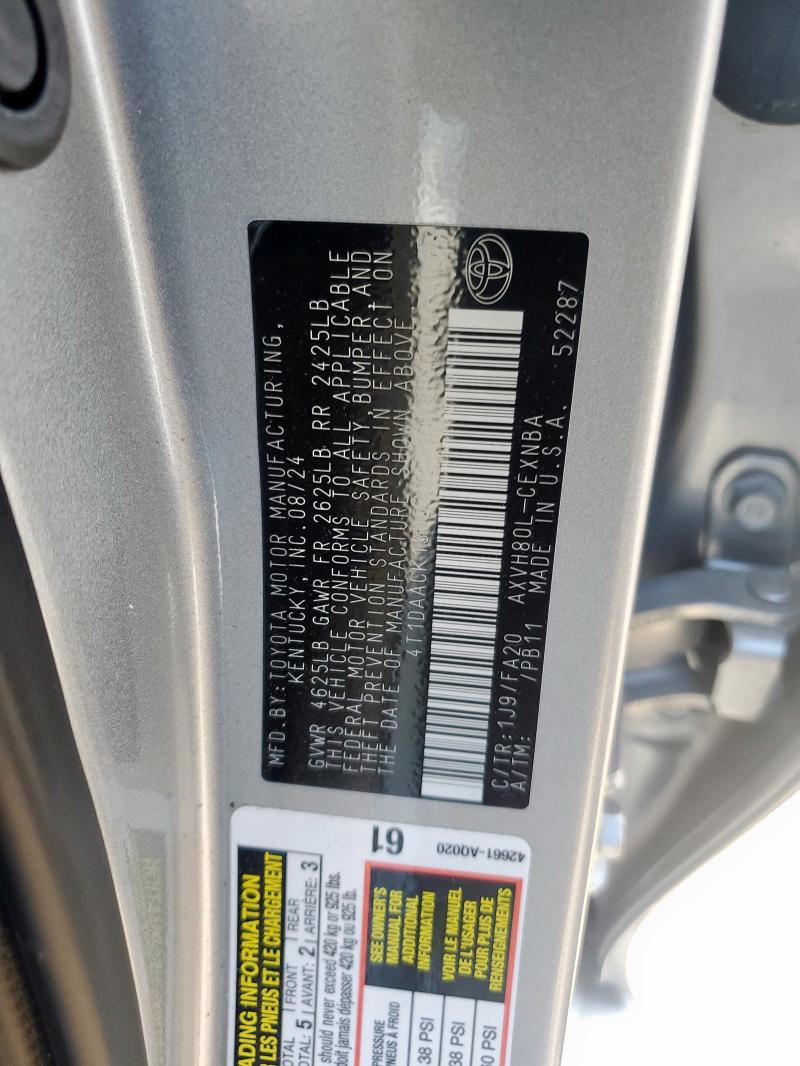 2025 TOYOTA CAMRY XSE 4T1DAACK1SU529384