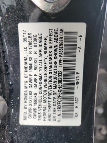 2017 HONDA CIVIC LX 19XFC2F5XHE082032