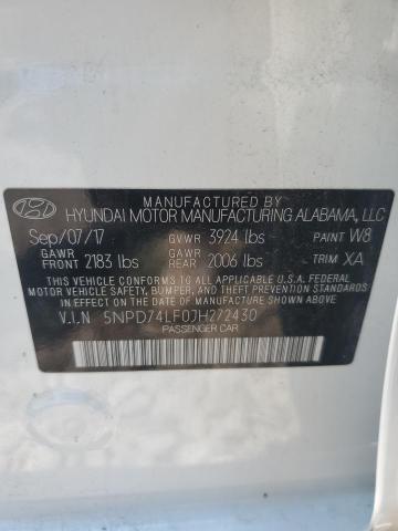 2018 HYUNDAI ELANTRA SE - 5NPD74LF0JH272430