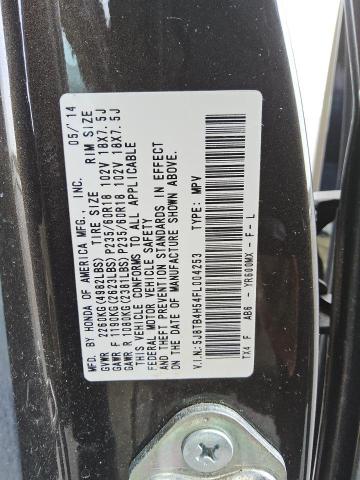 2015 ACURA RDX TECHNO 5J8TB4H54FL004253