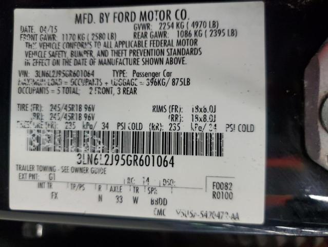 2016 LINCOLN MKZ 3LN6L2J95GR601064